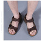 Men’s Leather Roman Sandals – Summer Outdoor Gladiator Beach Shoes