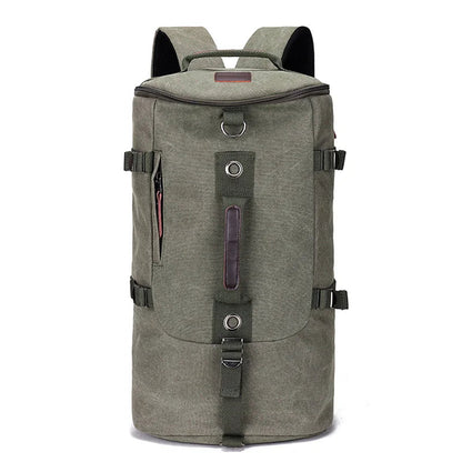 Large Capacity Travel Duffle Backpack – Durable Canvas Rucksack for Men Dealprice.co.uk