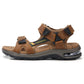 Men’s Leather Roman Sandals – Summer Outdoor Gladiator Beach Shoes
