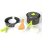 6-Piece Lightweight Portable Aluminium Camping Cookware Set Dealprice.co.uk