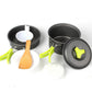 6-Piece Lightweight Portable Aluminium Camping Cookware Set Dealprice.co.uk