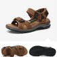 Men’s Leather Roman Sandals – Summer Outdoor Gladiator Beach Shoes