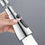 Handheld shower head with three water outlet modes displayed on a gray background