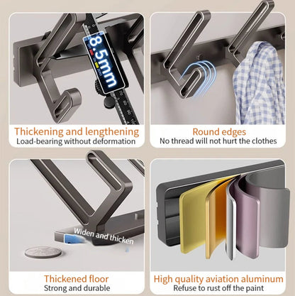 Hanger with features highlighted on a beige background