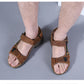 Men’s Leather Roman Sandals – Summer Outdoor Gladiator Beach Shoes
