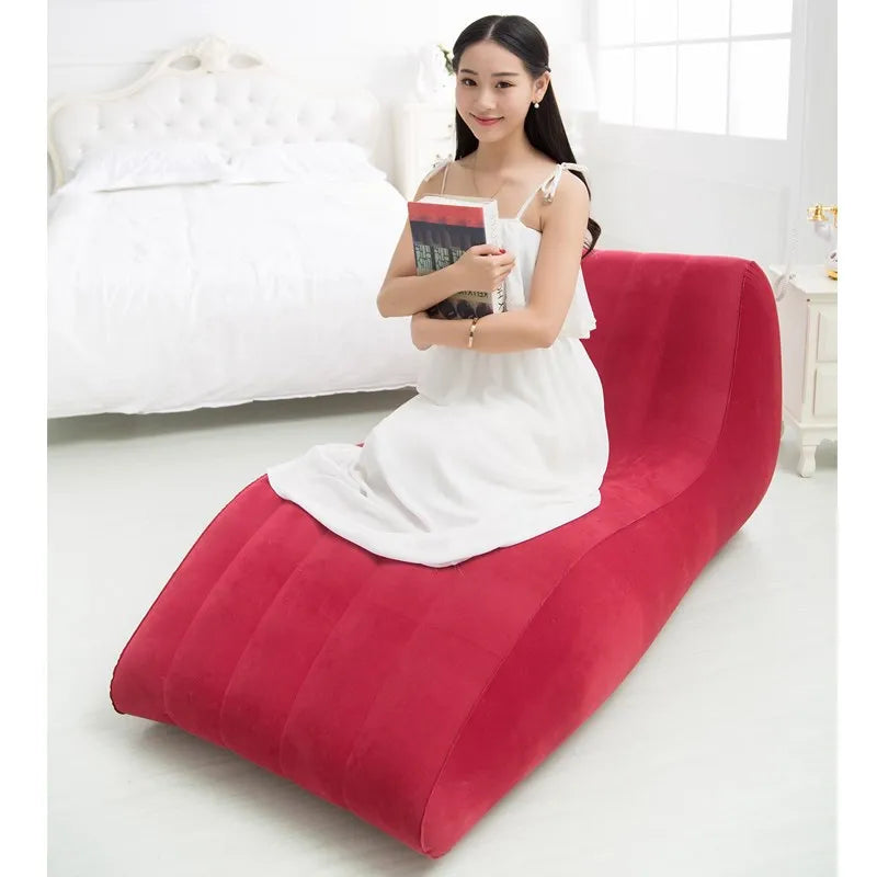 S-Type Inflatable Recliner Sofa – Comfortable & Stylish Lazy Lounge Chair for Indoor & Outdoor Use Dealprice.co.uk