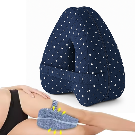 Memory Foam Knee Pillow for Side Sleepers  Lower Back, Hip, Knee, Join Discomfort