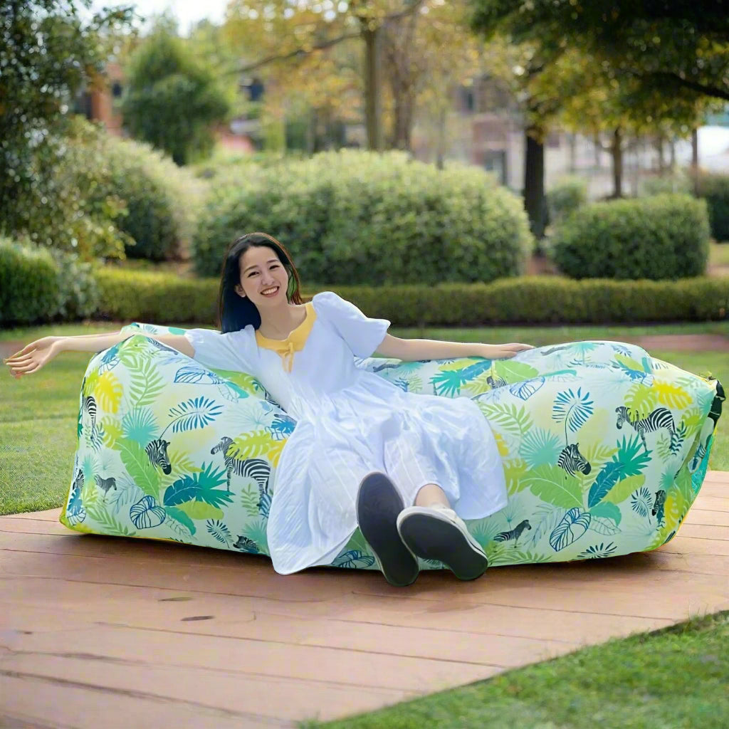 Portable Inflatable Air Sofa Bed – Waterproof & Lightweight Lounger for Beach, Camping & Outdoor Relaxation Dealprice.co.uk