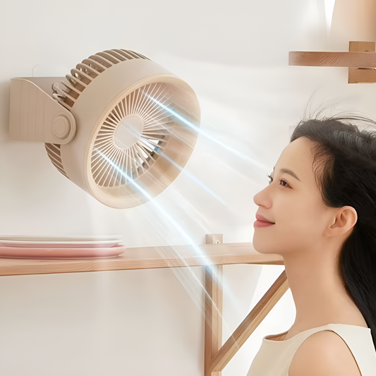 Portable Wall Mounted Fan – Dual Purpose Wireless Table Fan with USB Charging