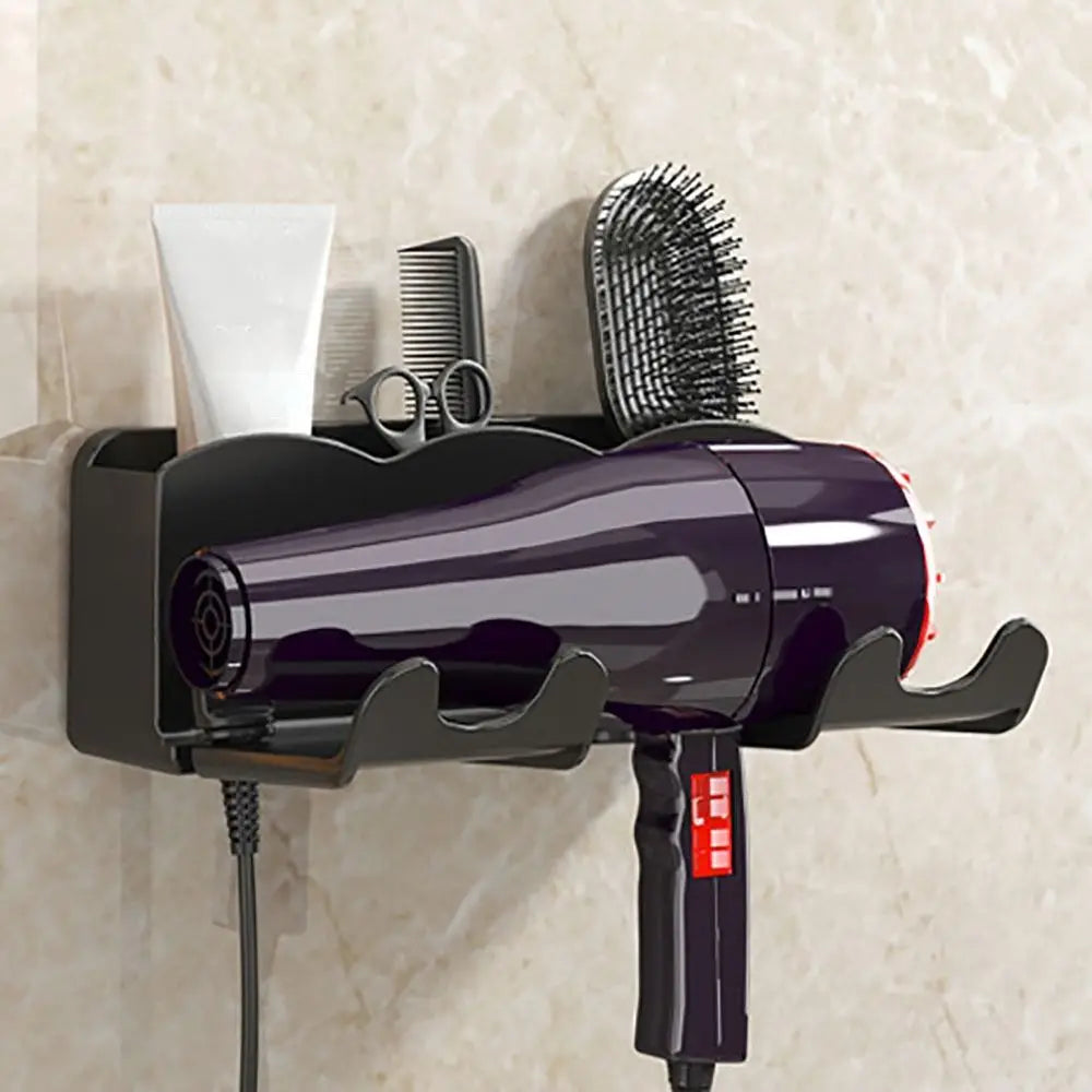 Wall-Mounted Hair Dryer Holder – Space-Saving Bathroom Organizer Dealprice.co.uk