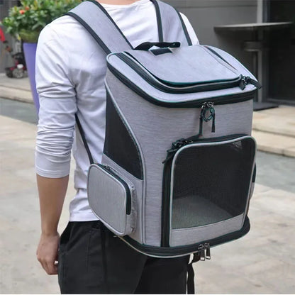 Cat Carrier Backpack – Foldable, Expandable & Travel-Ready for Pets