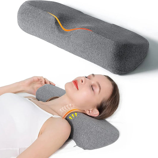 Contour Cervical Memory Foam Pillow – Ergonomic Neck Support for Side Sleepers