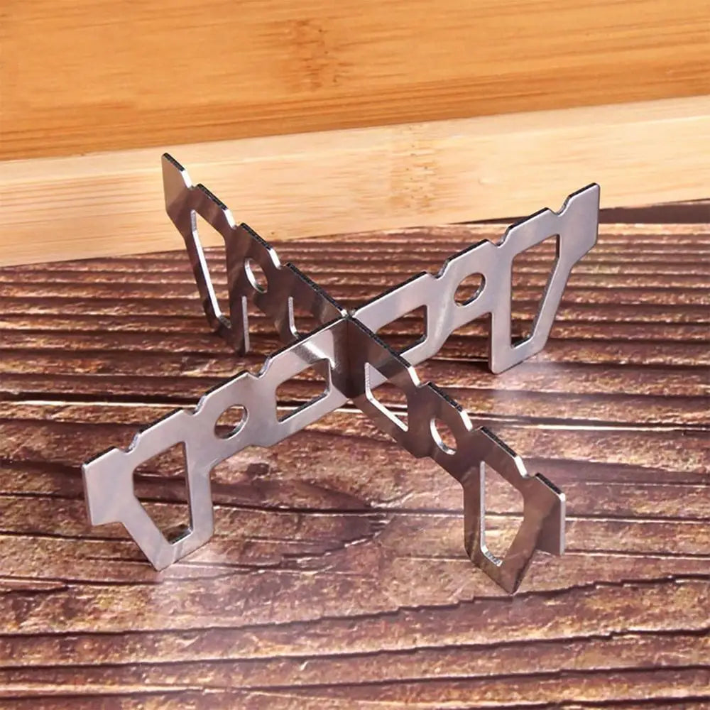 Stainless Steel Ultralight Stove Cross Rack – Portable Burner Stand for Outdoor Cooking Dealprice.co.uk