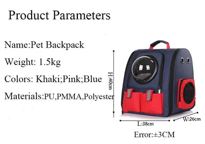 Foldable Astronaut Pet Carrier – Stylish Travel Bag for Cats & Small Dogs Dealprice.co.uk
