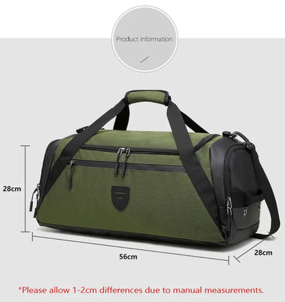 Gym Bag Dry Wet Separate Duffel Bag with Shoe Compartment