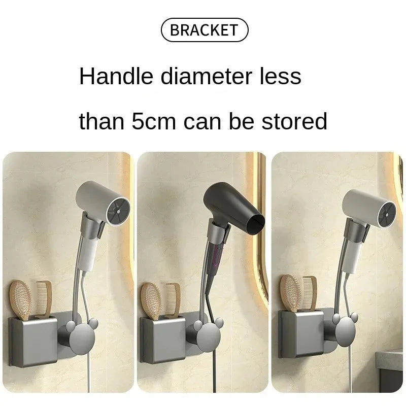 Wall-Mounted Adjustable Hair Dryer Holder – Hands-Free Styling Dealprice.co.uk