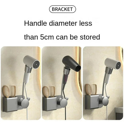 Wall-Mounted Adjustable Hair Dryer Holder – Hands-Free Styling Dealprice.co.uk