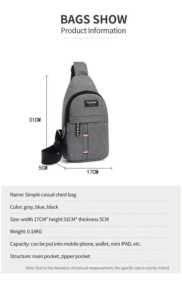 Men's Waterproof Fanny Pack – Large Capacity Waist Bag for Travel Dealprice.co.uk