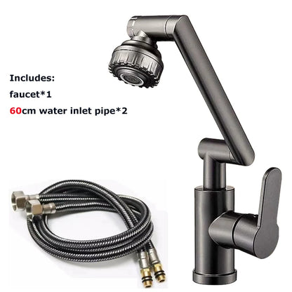 Rotating Robotic Arm Bathroom Tap –  360° Swivel Mixer Faucet for Basin & Sink
