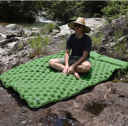 Double Camping Inflatable Mattress – Ultralight & Extra Wide Sleeping Pad