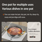 Multi-Layer 410 Stainless Steel Frying Pan with Lid – Fast Heat, All-Hob Ready