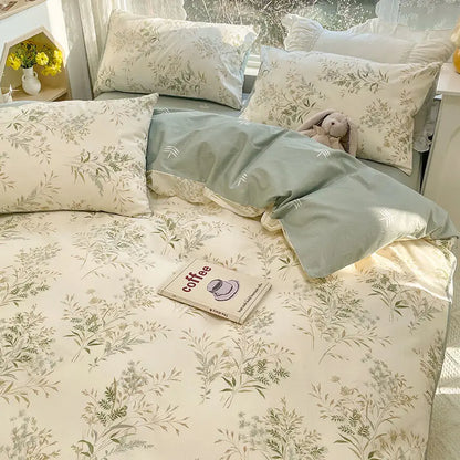 Pink Floral Duvet Cover Bedding Set – Ultra Soft Comfort Microfiber Bed cover