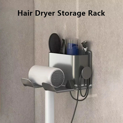 No-Drill Wall-Mounted Hair Dryer Holder – Hands-Free & Space-Saving Dealprice.co.uk