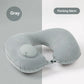 Inflatable Travel Neck Pillow – Portable U-Shaped Press-to-Inflate Pillow