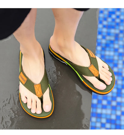 Summer Flip-Flops for Men – Non-Slip Outdoor Beach Slides with Street Style Look