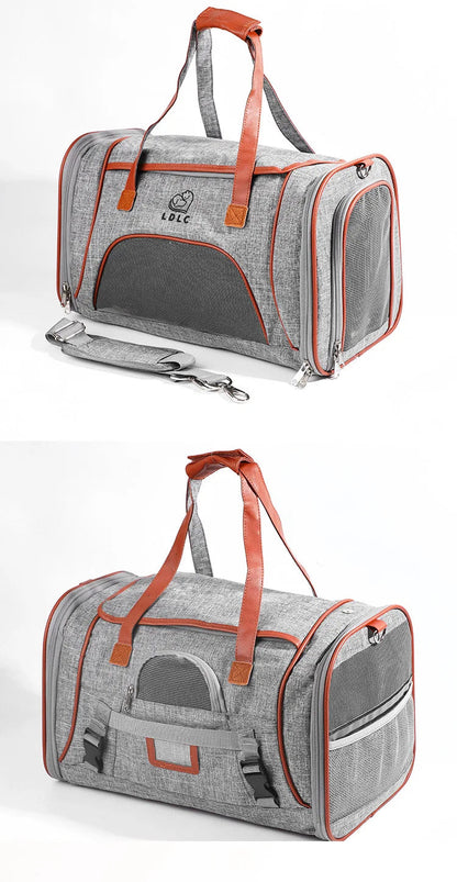 Luxury Foldable Pet Travel Bag – Airline-Approved Breathable Carrier for Cats & Dogs Dealprice.co.uk