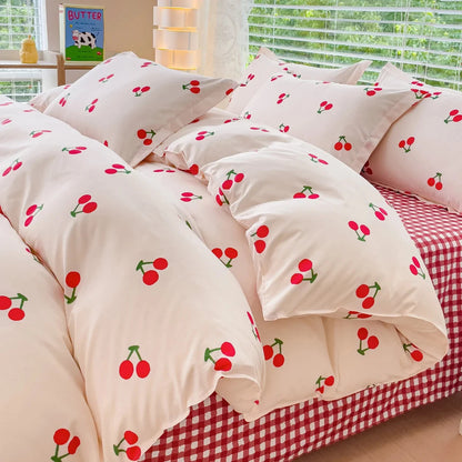 Pink Floral Duvet Cover Bedding Set – Ultra Soft Comfort Microfiber Bed cover