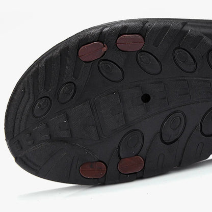 Men’s Summer Slip-On Sandals – Non-Slip Open-Toe Casual Beach Slippers