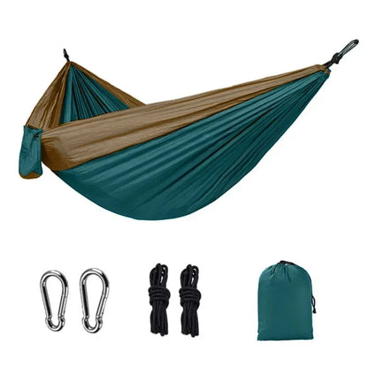 Single Person Camping Hammock – Lightweight Nylon Hanging Bed Dealprice.co.uk