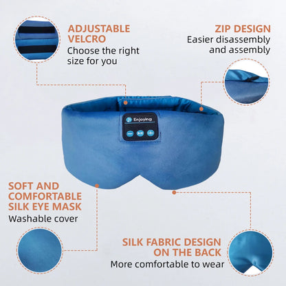 Bluetooth Sleep Eye Mask – Wireless Music Headphones for Sleeping