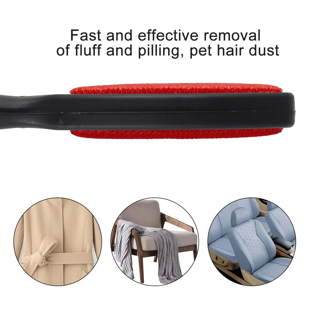 2PCS Double-Sided Reusable Lint Remover – Electrostatic Fabric Shaver & Pet Hair Brush Dealprice.co.uk