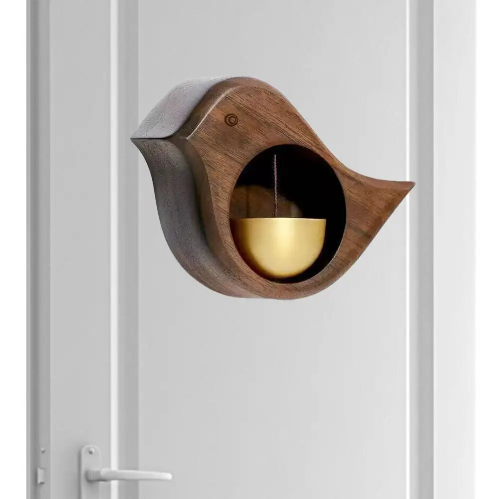 Magnetic Wooden Bird Doorbell Chime – Elegant Wind Chime for Home Dealprice.co.uk