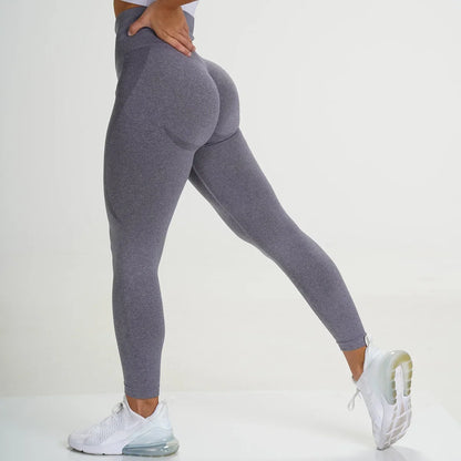 Seamless High-Waist Sports Leggings – Push-Up Fitness & Yoga Pants