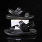 Men’s Summer PU Leather Sandals – Casual Non-Slip Gladiator Shoes