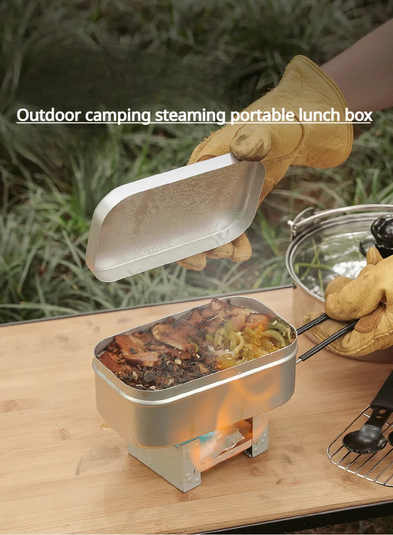 Portable Aluminium Lunch Box – Reheatable Camping Meal Container Dealprice.co.uk
