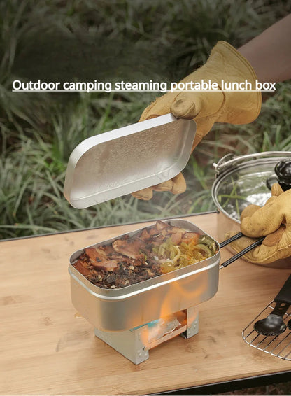 Portable Aluminium Lunch Box – Reheatable Camping Meal Container Dealprice.co.uk
