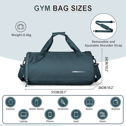 Women’s Waterproof Gym, Yoga & Weekend Bag with Shoe Compartment