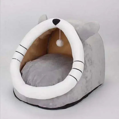 Cozy Winter Cat Bed – Warm Plush Cave for Cats & Small Dogs Dealprice.co.uk
