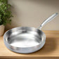 Premium 316 Stainless Steel Frying Pan Wok – Non-Stick, Uncoated, 7-Ply Skillet