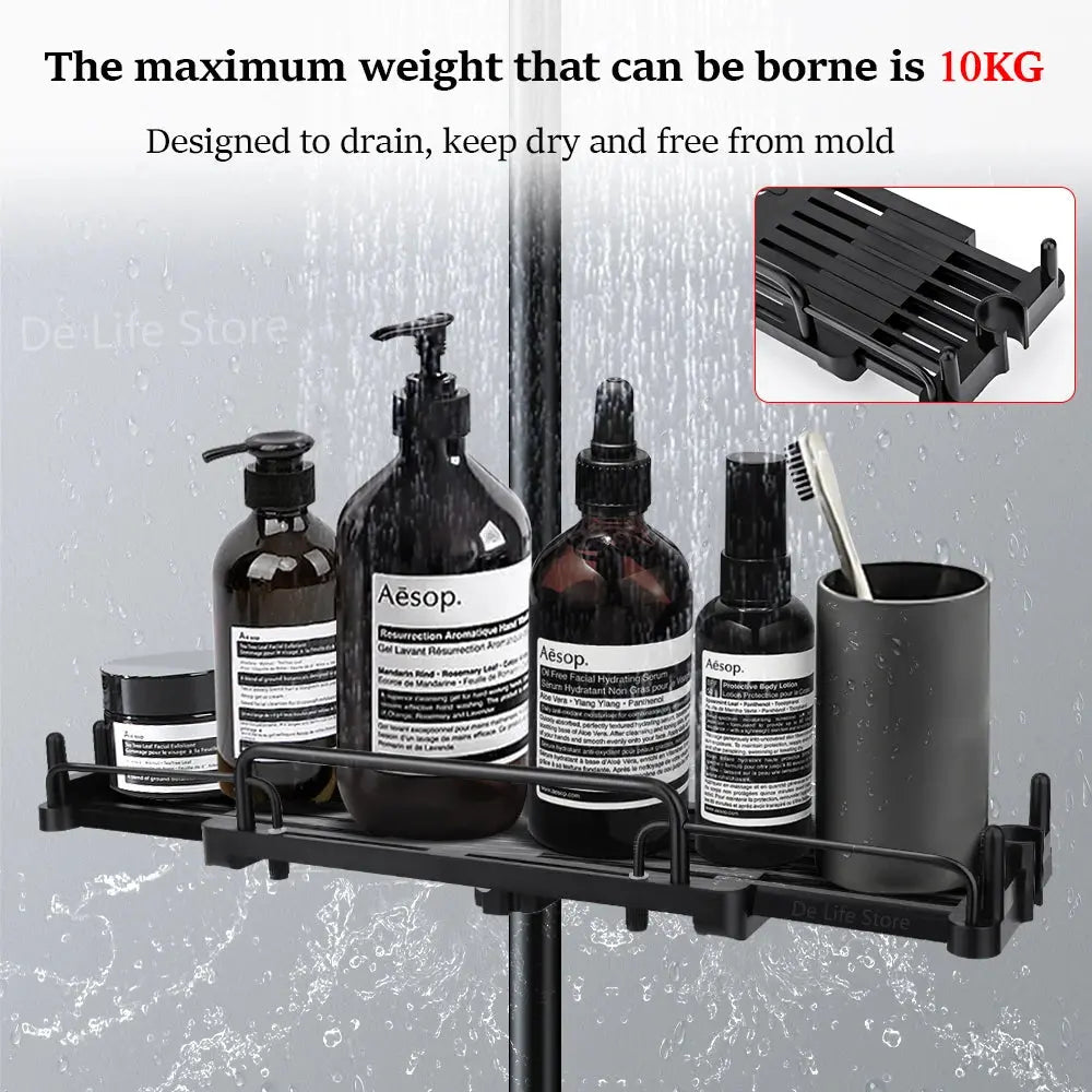 Extendable No-Drill Shower Shelf - Bathroom Storage & Organizer Dealprice.co.uk