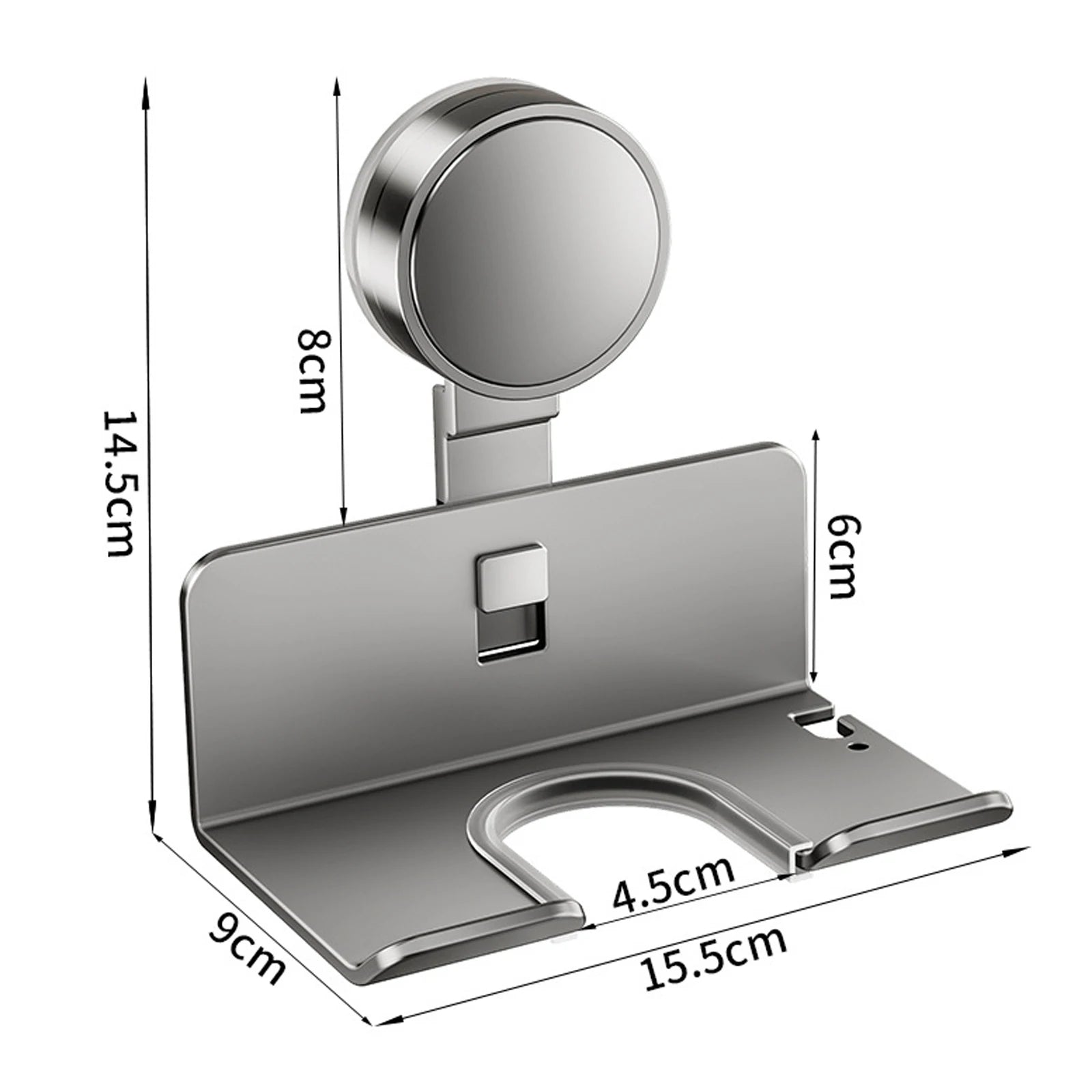 Wall-Mounted Hair Dryer Holder – Aluminium Cradle Stand Dealprice.co.uk