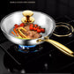 316 Stainless Steel Non-Stick  Frying Pan Wok- Pro-Grade Cooking with Zero Toxins