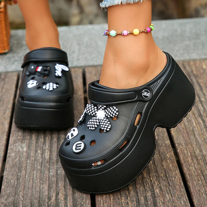 Women's Platform Clogs Slip On Slides – Summer Shoes Beach Sandals