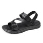 Men’s Summer PU Leather Sandals – Casual Non-Slip Gladiator Shoes