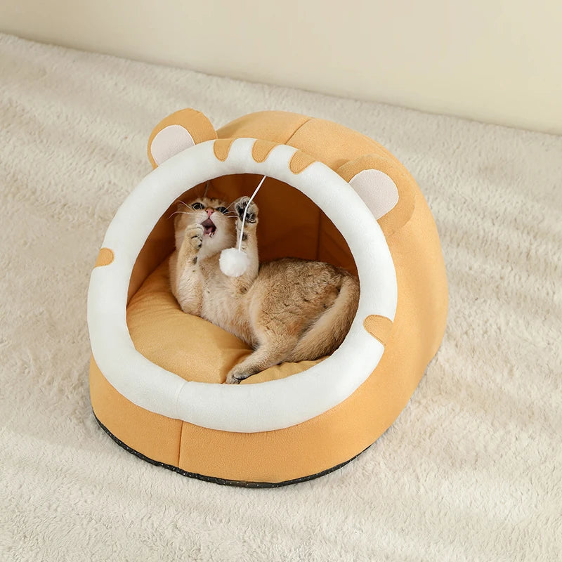 Super Cat Bed - Warm & Cozy Cave for Cats & Small Dogs Dealprice.co.uk