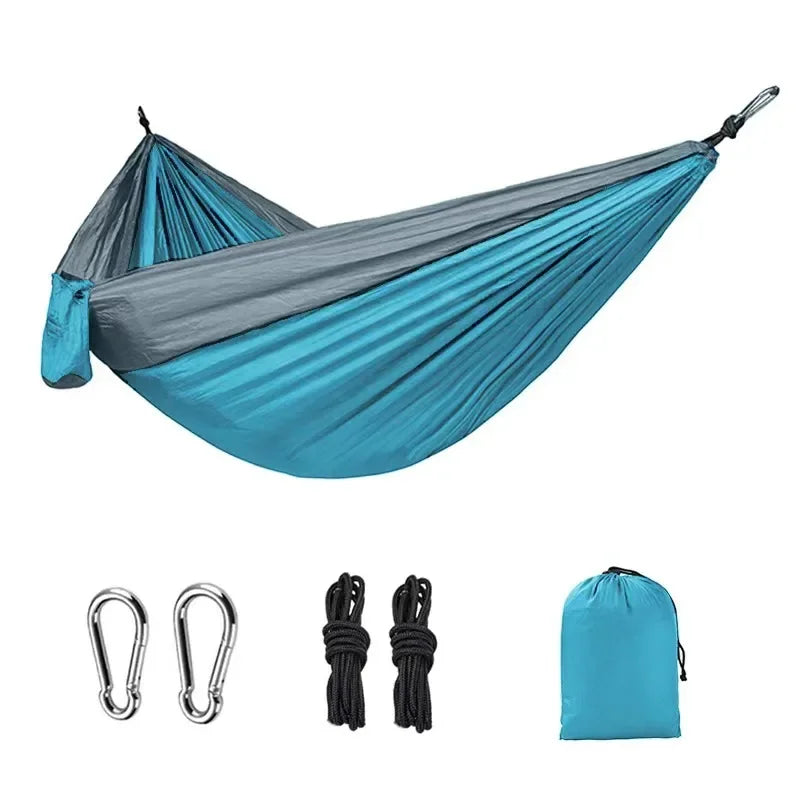 Single Person Camping Hammock – Lightweight Nylon Hanging Bed Dealprice.co.uk